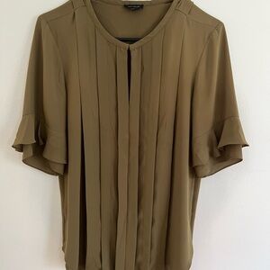 Ann Taylor Olive Green Blouse